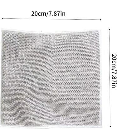 10Pcs Multipurpose Wire Dishwashing Rags for Wet and Dry Dish Cloths for Washing Up Reusable Dishwashing Kitchen Towels Lint Free Duster Cloth Non-Scratch Wire Dishcloth (Single Layer 10Pcs) - Buy Online on GoSupps.com