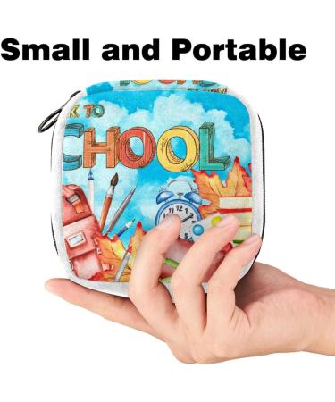Autumn Colorful Sanitary Napkin Storage Bag | Period Tampon Makeup Pad Pouch 1304 - Buy Online on GoSupps.com