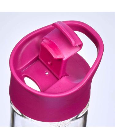 Trust In The Lord Glass Water Bottle - Proverbs 3:5 Pink Floral Design - 20oz - Buy Online on GoSupps.com