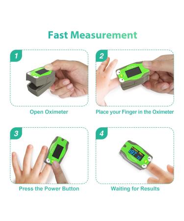 CHOICEMMED OLED Frog Pediatric Pulse Oximeter | SP02 Fingertip Monitor for Kids | Color Screen O2 Saturation Monitor for Children | International Shipping Available - Buy Online on GoSupps.com