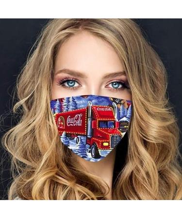 Riou Washable Mouth Protection Bandana | Funny Christmas Motif Face Mask for Ladies - Dustproof Motorcycle Neckerchief - Buy Online on GoSupps.com