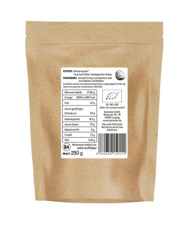Organic Coconut Raspings - 100% Natural Raw Food Quality Plastic-Free No Added Sugar - 250g | Versatile & Exotic Taste - Buy Online on GoSupps.com
