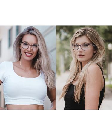 MEETSUN Women's Oversized Blue Light Blocking Computer Glasses - Z*c195 Flower Design - Buy Online on GoSupps.com