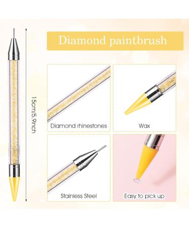 Prasacco Rhinestone Picker Tool Rhinestones Applicator Tools Rhinestone Picker Dotting Wax Pen Nail Art Tool with 4 Orange Replaceable Wax Head and 1 Tweezer for DIY Nail Art Tool - Buy Online on GoSupps.com