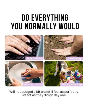 Buy Bartbox Almond Short Glossy Press On Nails - 30 Sheer Artificial Fingernails for Women & Girls - Easy Application with Nail Glue | International Shipping - Buy Online on GoSupps.com