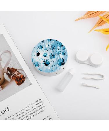 Buy Dog Paw Blue Print Contact Lens Case - Travel & Care Box for Lenses - International Shipping Available - Buy Online on GoSupps.com