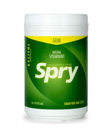 Xlear Spry Chewing Gum Natural Spearmint Sugar Free 550 Count (660 g)