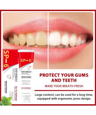 Sp-6 Ultra Whitening Toothpaste & Probiotic Brightening Care - 2 Pcs + 2 Toothbrushes | International Shipping - Buy Online on GoSupps.com