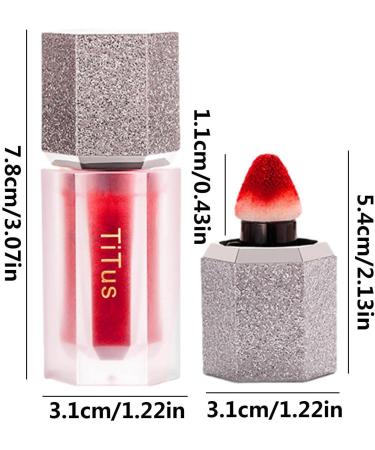 Long Lasting Lipstick Velvet Lip Gloss Portable Nonstick Makeup Lipstick with Color Development Easy to Push Away Teksome 203 - Buy Online on GoSupps.com