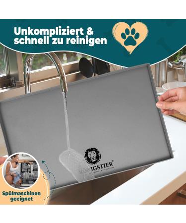 K nigstier Non-Slip Bowl Pad for Dogs & Cats | 100% BPA-Free Silicone Feeding Underlay - Large 48x30 cm - Buy Online on GoSupps.com