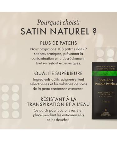 108 Pimple Patch - 2% Salicylic Acid + Tea Tree Oil + Hyaluronic Acid - Skincare Coreen Pimple Patch - Acne Pimple Patch - Anti Pimple Patch - Blackhead Patch - Satin Naturel - Buy Online on GoSupps.com
