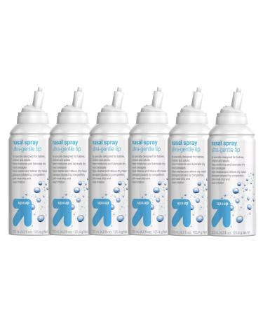 Up & Up Saline Nasal Spray with Ultra-Gentle Tip - 4.2 oz (Pack of 6) Clear