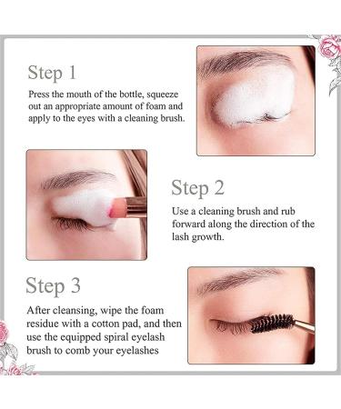 Luckxing Eyelash Extension Cleaner | 60ml Foam Shampoo for Extensions | Non-Irritating Makeup & Mascara Remover | Professional & Home Use - Buy Online on GoSupps.com