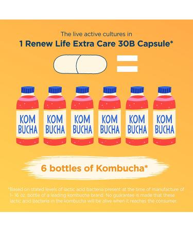 Renew Life Ultimate Flora Probiotic Extra Care - 30 Billion Live Cultures, 30 Veg Capsules - Buy Online on GoSupps.com