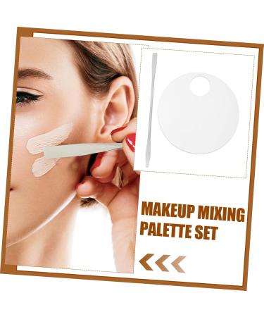  Ipetboom Ipetboom Cosmetic Mixing Palette with 1 Spatula Foundation Mixing Tray Travel Size Palette for Beginner Artists - Buy Online on GoSupps.com
