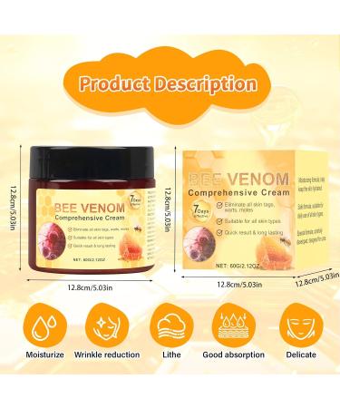 2 Bo tes Cr me au Venin d Abeille Naturelle Cr me R paratrice et Hydratante Professionnelle Soin Visage et Corps pour Tous Types de Peau - Buy Online on GoSupps.com