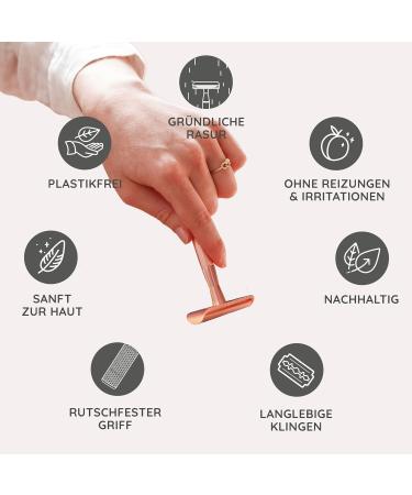 Mylily Safety Razor Hobel with 5 Blades | Perfect Shave for Women | Intimate Area Razor Plane - Buy Online on GoSupps.com