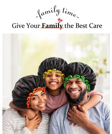 Mikimini Kids Shower Hoods 2-Pack | Waterproof Soft PEVA Bathing Hats - Cute & Comfortable Black & Yellow - Buy Online on GoSupps.com