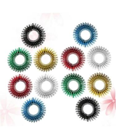 Healvian 12pcs Finger Massager - Acupressure Rings for Stress Relief & Hand Therapy | International Shipping Available - Buy Online on GoSupps.com