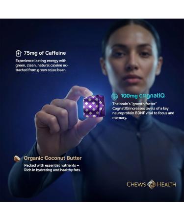 DynaMind iQ Chews - Brain Memory and Focus Supplement for Adults Nootropic Supplement Supports BDNF Memory Booster Natural Caffeine & Functional Mushrooms for Cognitive Performance 30 Count 30 Count (Pack of 1) - Buy Online on GoSupps.com