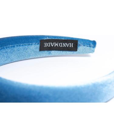 HABAC STUDIO- Headbands for Women Hair Accessories for Women Hair bands for Girls Padded Headbands Velvet 3cm Wide. (Blue) - Buy Online on GoSupps.com