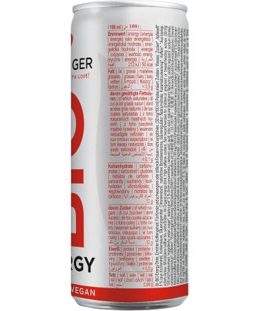 H llinger Bio Energy Drink Vegan Boisson nerg tique Biologique Format Canette 12x250ml Certifi Organique Rafra chissant - Buy Online on GoSupps.com