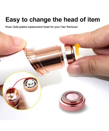 Finishing Touch Flawless Facial Hair Remover Replacement Heads - 6 Count, 18K Gold-Plated Rose Gold, Compatible with Women's Facial Hair Removal Tool, As Seen On TV, Generation 1 - Buy Online on GoSupps.com