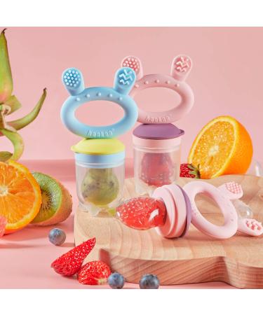 Haakaa Silicone Replacement Pouch for Baby Fruit Food Feeder - BPA Free, Large Size 2PCS - Buy Online on GoSupps.com