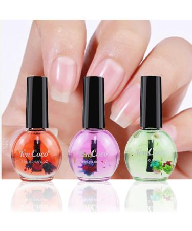 MKNZOME Nail Oil Cuticle 3PCS Nail Oil Treatment Moisturizing and Nourishing Cuticle Oil Pens for Nails Cuticle Care Kit for Repairing Cracked and Dry Nails Pink+Red+Green