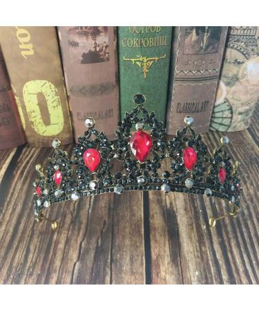 Shop Lurrose Bride Crown Tiara - Rhinestone Headband for Weddings & Parties | Silver & Blue Hair Decoration - Buy Online on GoSupps.com