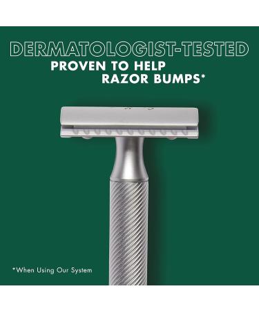 Shea Moisture Men's Double Edge Safety Razor Set | Stainless Steel Razor & 10 Platinum Blades | Perfect Dad Gifts | International Shipping - Buy Online on GoSupps.com