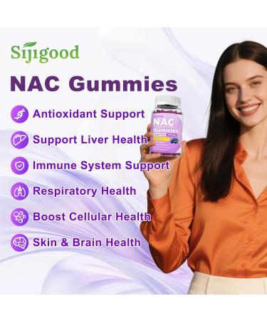 Sijigood Bundle: Cortisol Gummies & 1000mg NAC Gummies Sugar-Free 2 Packs - Buy Online on GoSupps.com