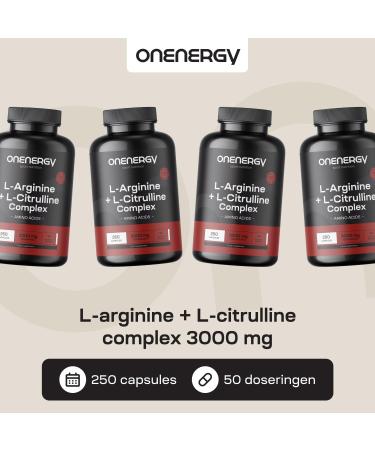 Be Healthy Group doo Larginine + Lcitrulline complex 3000 mg 250 capsules High amino acid content Increases energy Accelerates recovery Before and after exercise - Buy Online on GoSupps.com