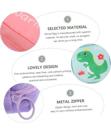 Lurrose 12 Pcs Mini Menstrual Bag Organizers - Portable Nylon Storage Pockets for Women | Zippered Napkin & Breastfeeding Insert | 13x12.7cm | Shop Internationally - Buy Online on GoSupps.com