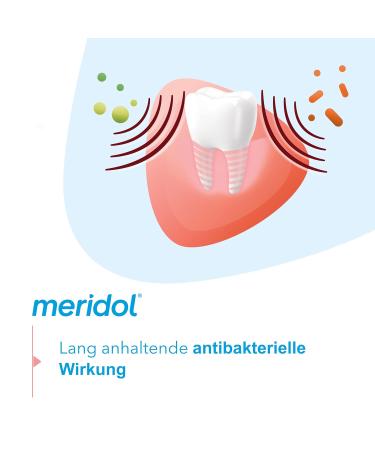 Meridol Mouth Rinse 400ml - Antibacterial Gum Protection Strengthens Teeth & Refreshes Breath - Alcohol-Free (Pack of 3) - Buy Online on GoSupps.com