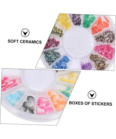 Healeved 24 Boxes Soft Pottery Polymer Clay Patches Diy Patch Nail Art Accessories Fruit Decor Nail Accessories Flower Clay Craft Patch Clay Manicure Patch Boxed Nail Chips Nail Flakes 3d - Buy Online on GoSupps.com