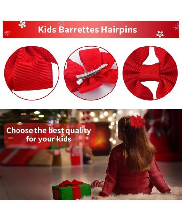 Sibba 10-Piece Hair Loops & Clips Set - Red Crocodile Terminal Ponytail Holders for Women & Toddler Girls - Perfect for Cheerleading & Valentine's Day Accessories - Buy Online on GoSupps.com