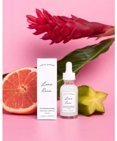 EARTH HARBOR LUNA RAIN Phyto-Resurfacing Night Serum | Skin Texture & Tone Improvement | Natural & Cruelty-Free | Superfruit Acids + Seaweed Collagen | 1 fl oz - Buy Online on GoSupps.com