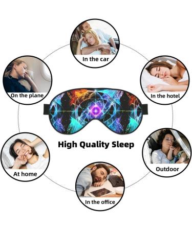 Buy Eight Dimensional Space Unisex Adjustable Buckle Blackout Sleep Eye Mask | Perfect for Home Travel Yoga & Office Naps - Buy Online on GoSupps.com