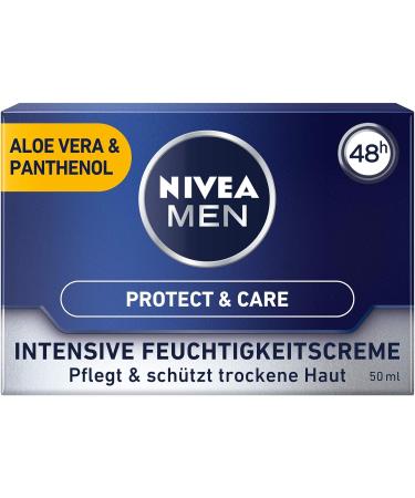 FRESH NIVEA MEN Protect & Care moisturizing cream nourishes the skin with aloe vera and panthenol individually packed 1 x 50 ml - Buy Online on GoSupps.com