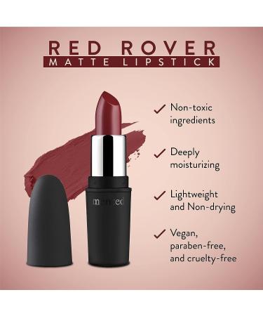 Mented Cosmetics Red Rover Deep Red Matte Lipstick - Long Lasting & Waterproof | Smudge-Proof Dark Red Lip Stain for 24-Hour Wear - Buy Online on GoSupps.com