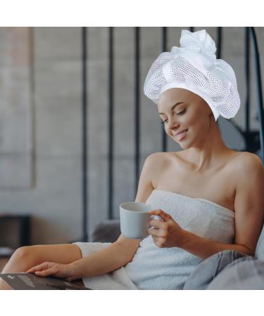 Ykhsuaou Mesh Plop Cap for Drying Curly Hair - Adjustable Cord Strain - Perfect for Frizz-Free Results - Buy Online on GoSupps.com