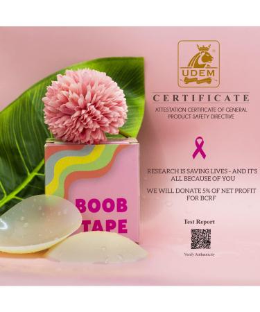 GAKI Store Boob Tape for Breast Lift | Sweat-Proof & Skin-Friendly with Safe Medical Material | Bob Tape for Large Breasts + 1 Pair Reusable Silicone Nipple Cover - Buy Online on GoSupps.com