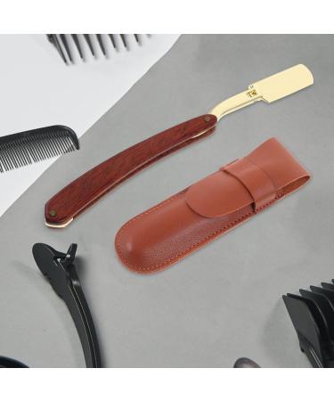 EXCEART Vintage Metal Razor - Steel Folding Edge Mustache Shaper with Wooden Handle for Home Salon - Buy Online on GoSupps.com
