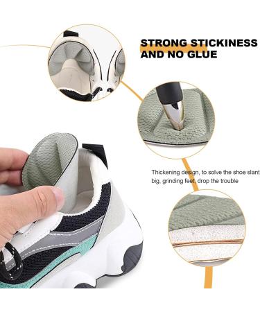 TSHAOUN 6 Pairs Heel Cushion Pads - Self-Adhesive Protectors for Shoes, Foot Cushions to Prevent Rubbing and Blisters - Black Grey - Buy Online on GoSupps.com