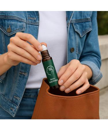 Migraine Relief Roll-On Fast-Acting for Headache Targeted Pain Relief with Essential Oils Convenient Non-Greasy Easy Application 10ml - Buy Online on GoSupps.com
