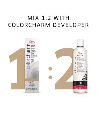 Wella Color Charm Permanent Gel Hair Color 9A Pale Ash Blonde & 5N Light Brown for Gray Coverage - Buy Online on GoSupps.com
