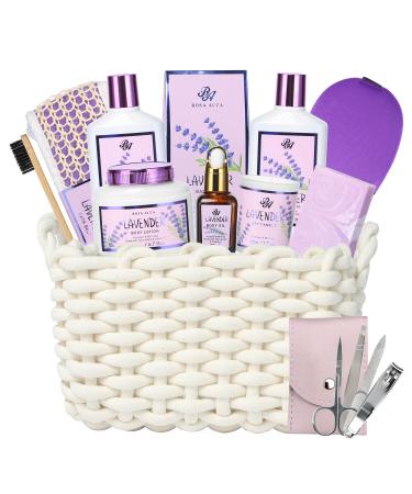 Luxurious Lavender Bath and Body Gift Set for Women & Men - Spa Essentials Shower Gel Bath Bombs Lotion Mug & More - Buy Online on GoSupps.com