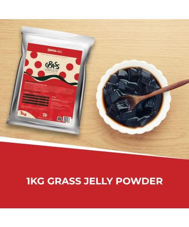 1kg Grass Jelly Powder - Vegetarian - Great as a Bubble Tea Topping - Buy Online on GoSupps.com
