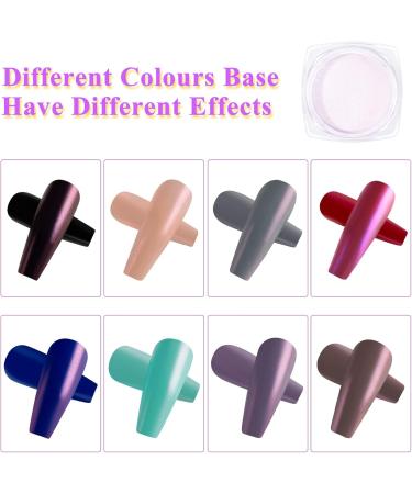 Kiiwah 6 Jar Nail Art Chrome Nail Powder Set Pearl Shell Nail Glitter Powder Mirror Effect for Nail Art Design Decoration - Buy Online on GoSupps.com